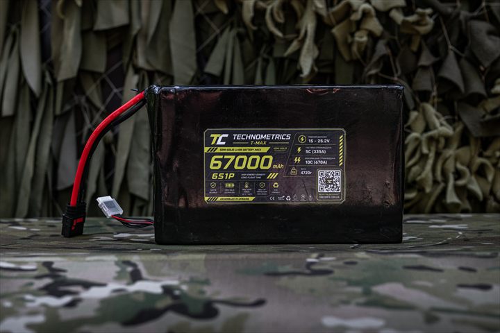 Акумуляторна батарея Technometrics T-MAX Semi-Solid 6S1P 67 000 мА·год, вигляд спереду